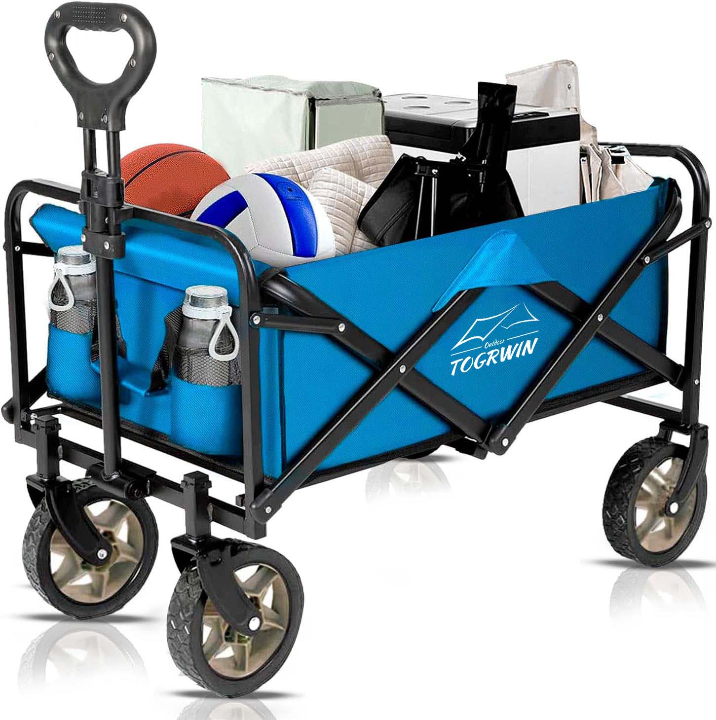 Torgwin Collapsible Wagon Cart Duty Heavy Duty با چرخ های تاشو ابزار سنگین وظیفه سنگین